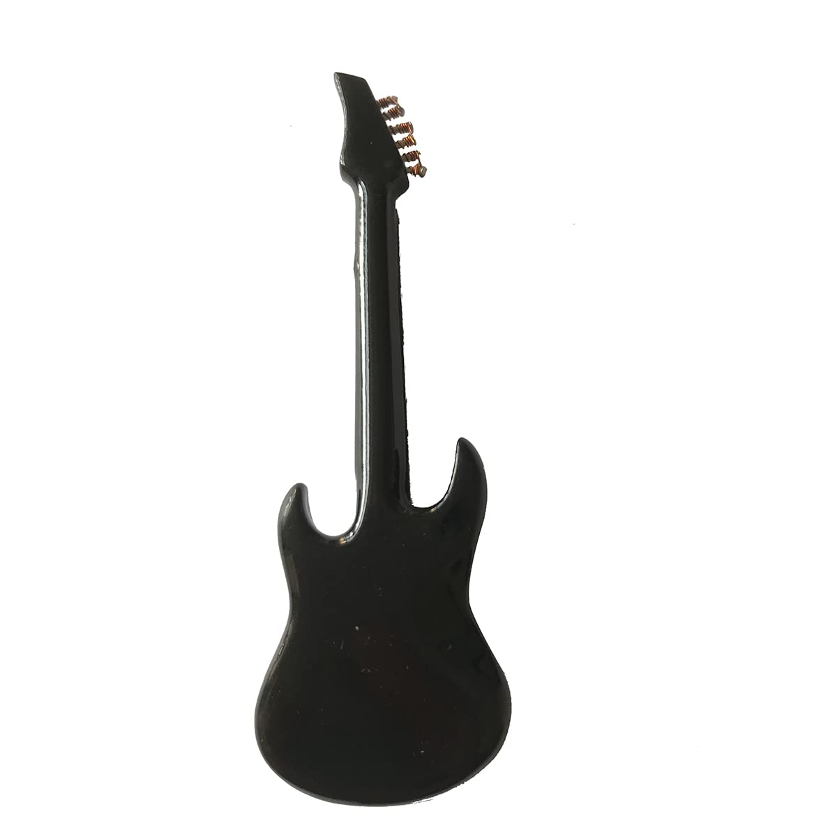 ALANO 9cm Black Electric Guitar Ornament Mini Guitar Model Musical Ornaments（GE7B-9）