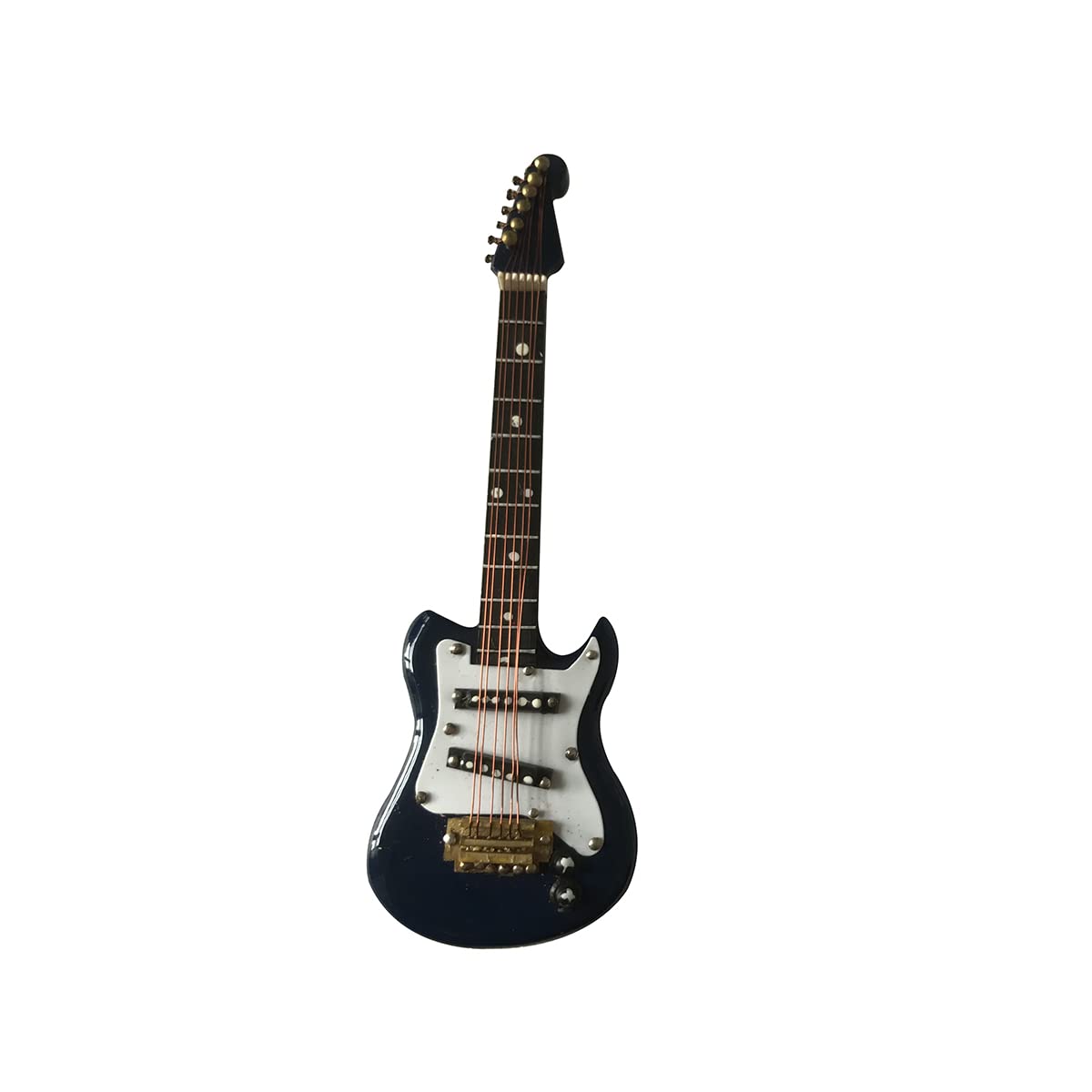 ALANO 14cm Miniature Guitar Blue Electric Guitar Model Mini Electric Guitar Decoration（GE21N-14）