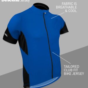 AERO|TECH|DESIGNS | Men's Descend Cycling Jersey | XX-Large | Royal Blue