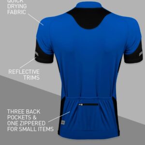 AERO|TECH|DESIGNS | Men's Descend Cycling Jersey | XX-Large | Royal Blue