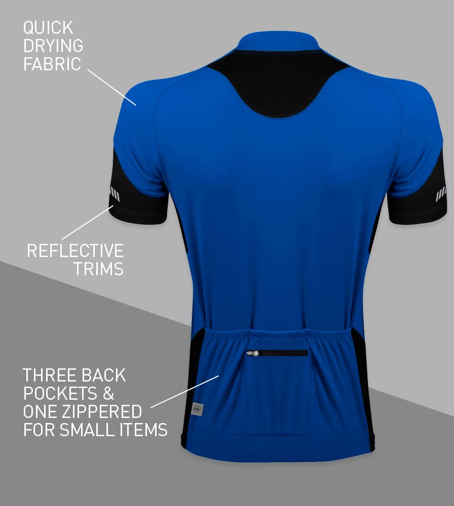 AERO|TECH|DESIGNS | Men's Descend Cycling Jersey | XX-Large | Royal Blue