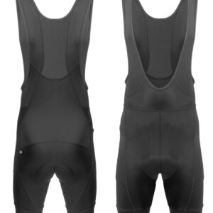 AERO|TECH|DESIGNS | Men's 3D Gel Padded Bike Bib-Shorts | Black | X-Large