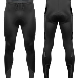 AERO|TECH|DESIGNS | Men's All Day Padded Cycling Tights | Black Accents | X-Large