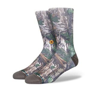 stance xtra crew socks (large, camo)