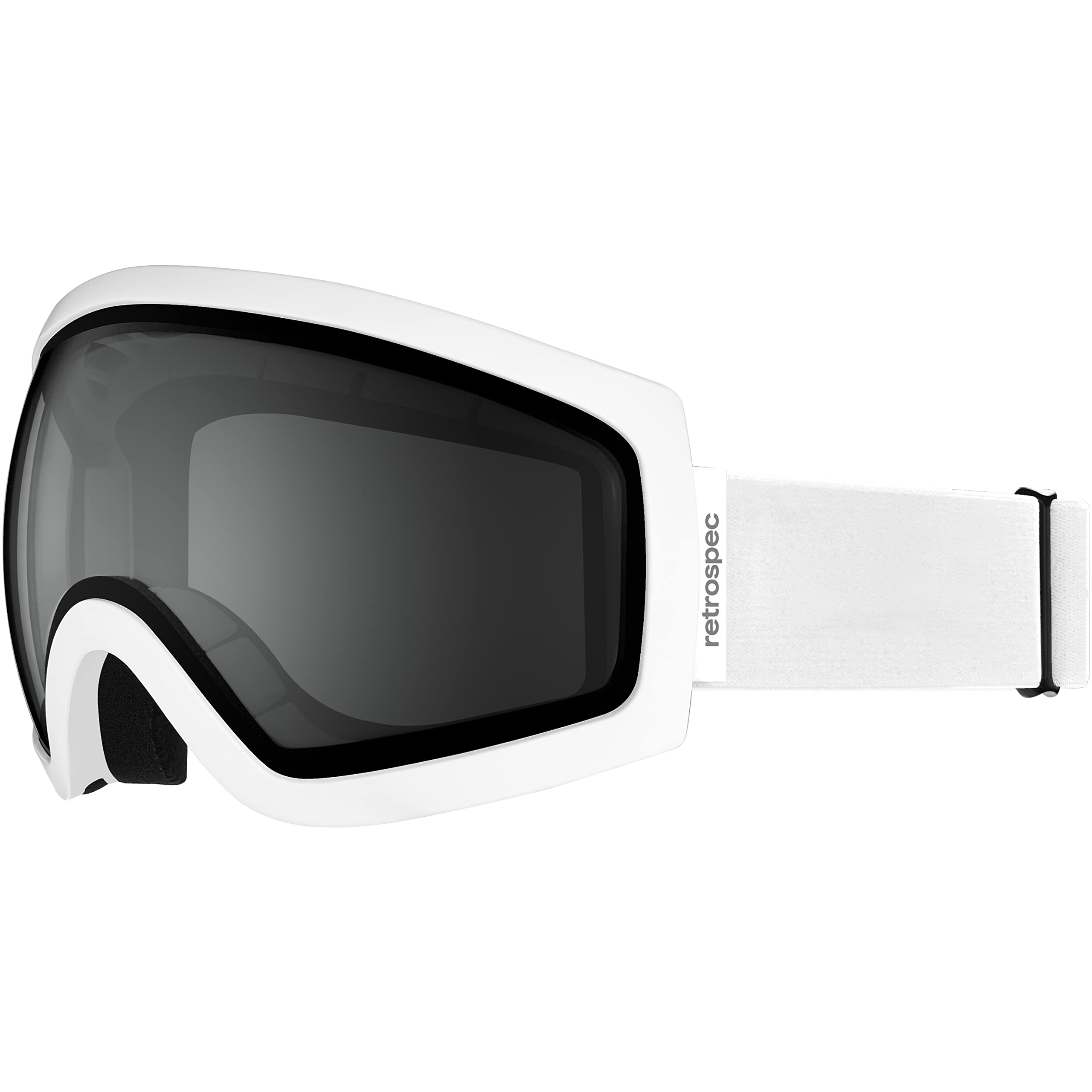 Retrospec Traverse Ski Goggles for Men and Women UV Protection, Over Glasses Anti-Fog, Scratch Resistant Snow Goggles for Skiing and Snowboarding