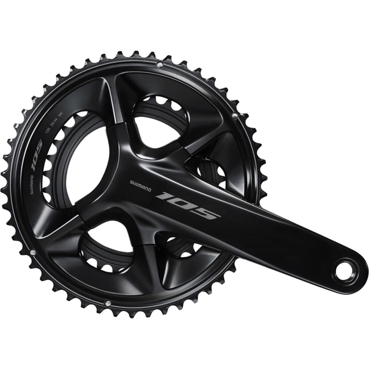 SHIMANO 105 Fc-R7100 12-Speed Crankset Black, 172.5Mm, 50-34T