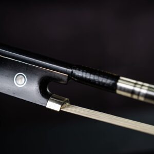 Viotti Carbon Fiber Viola Bow, Hand Crafted by Professional Bow Makers, Strong, Stiff & Well Balanced, Made with Mongolian Horse Hair, For Violist of All Skill Levels (Pearl)