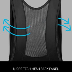 AERO|TECH|DESIGNS | Men's 3D Gel Padded Bike Bib-Shorts | Black | X-Large