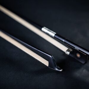 Viotti Carbon Fiber Viola Bow, Hand Crafted by Professional Bow Makers, Strong, Stiff & Well Balanced, Made with Mongolian Horse Hair, For Violist of All Skill Levels (Pearl)