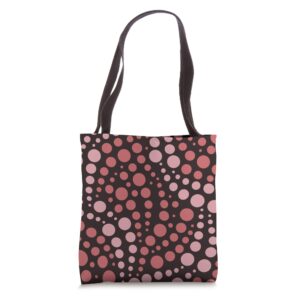 Geometric Pebble Pathway Design Pink Pastel Shades Colors Tote Bag