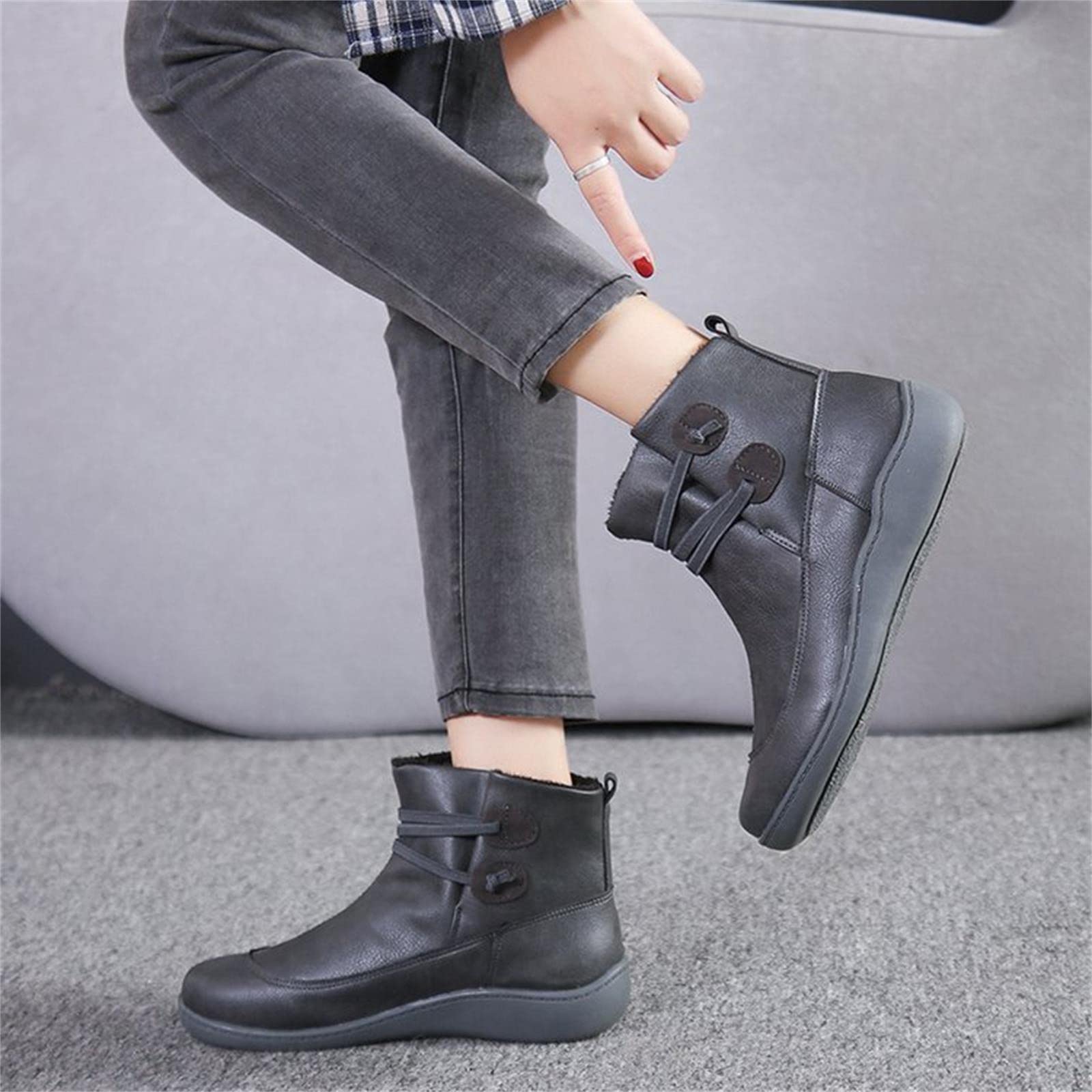 Womens Sandals, Knee High Boots Women Wide Calf Women Fashion Boots Zipper Back Shoes Summer Heels Size 5 Steel Toe Boots Women's Rain Boots Grey