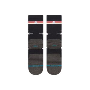 Stance Cloaked Mid Crew Socks (Large, Washed Black)