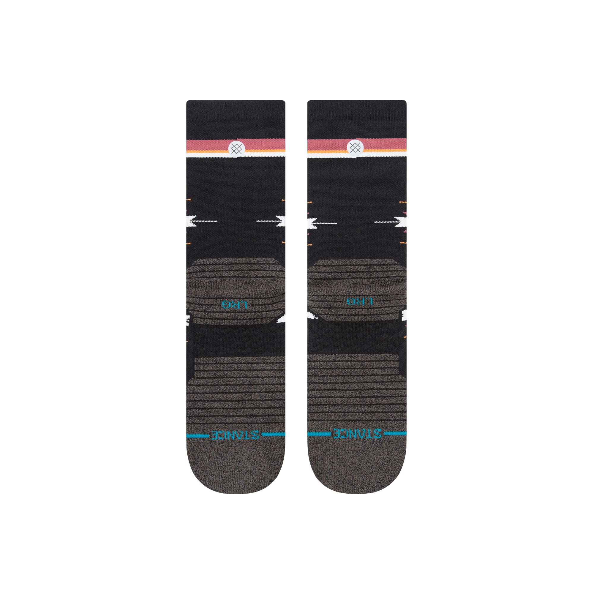 Stance Cloaked Mid Crew Socks (Large, Washed Black)