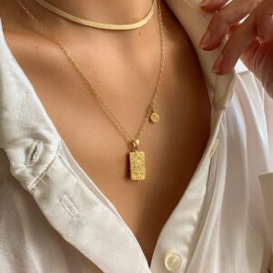 Aries Necklace for Women Zodiac Necklace Tarot Card Necklace Stainless Steel Gold Necklace Constellation Necklace Zodiac Sign Necklaces Dainty Trendy Jewelry Gift