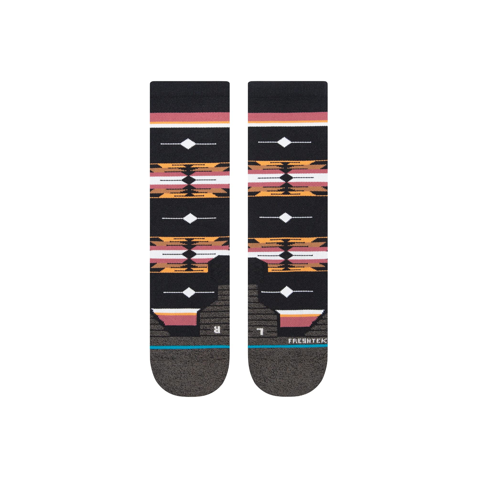 Stance Cloaked Mid Crew Socks (Large, Washed Black)