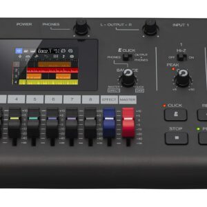 Zoom R12 Multi Track Portable Recorder, with Touchscreen, Onboard Editing, 8 Tracks, 2 Combo Inputs, Effects, Synth, Drum Loops, Battery Powered, and USB Audio Interface