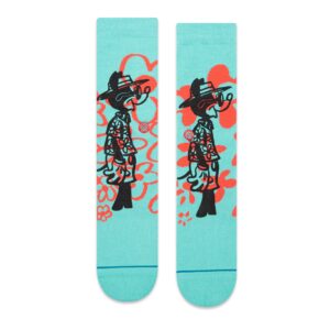 Stance Surf Check By Russ Crew Socks (Large, Blue)