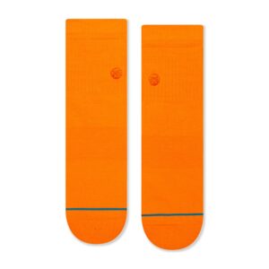 Stance Icon Quarter Socks (Large, Orange)