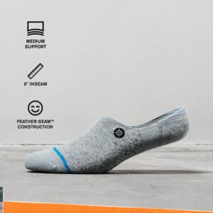 Stance Icon No Show Socks (Small, Darkoatmeal)