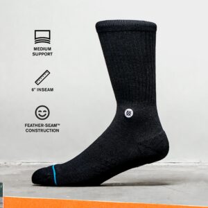 Stance Bomin Crew Socks (Large, Teal)