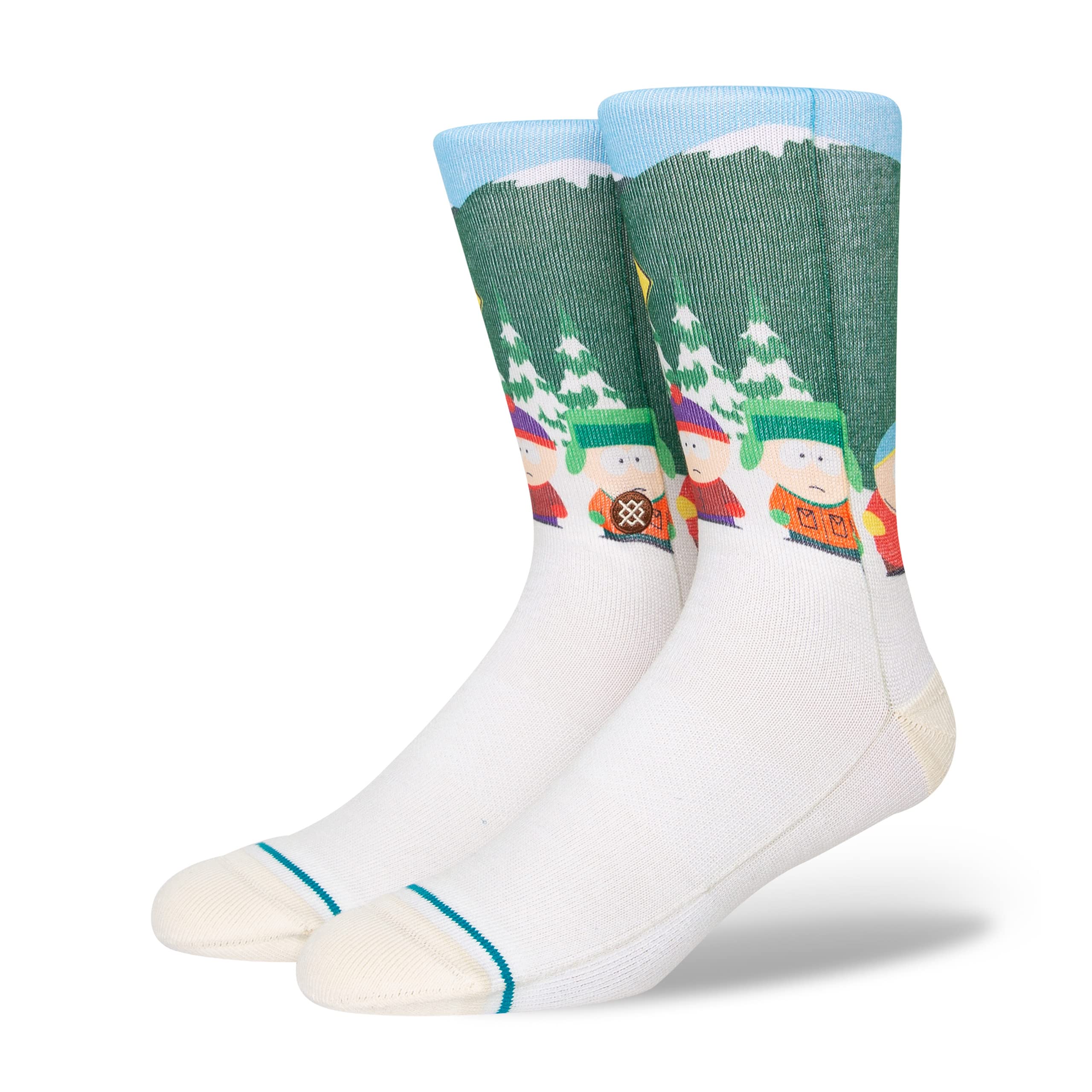 Stance South Park Bus Stop Vintage White LG (US Men's Shoe 9-13, Women's Shoe 11-14)