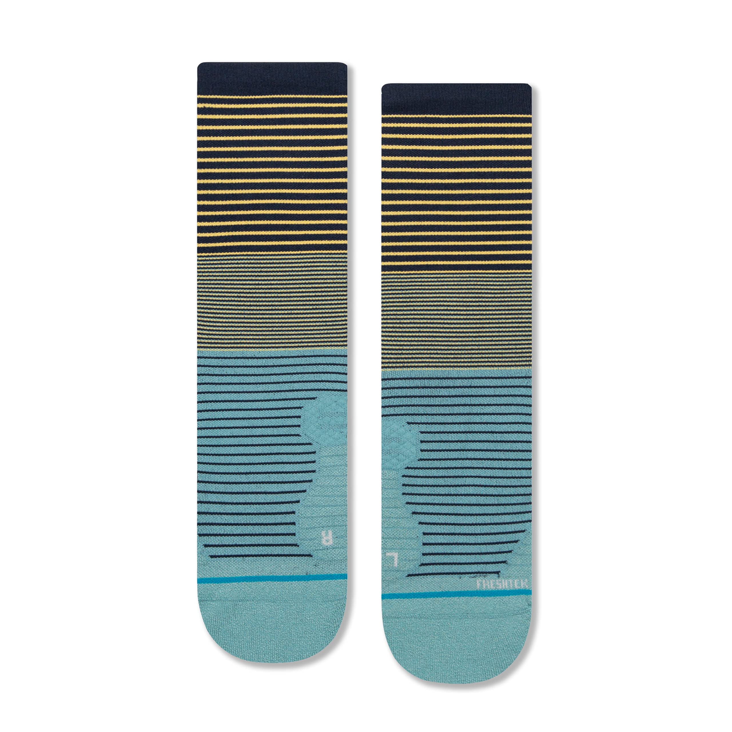 Stance Flounder Crew Socks (Large, Navy)