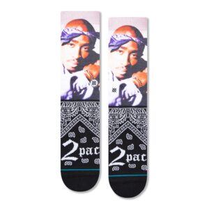 Stance Makaveli Crew Socks (Medium, Black)