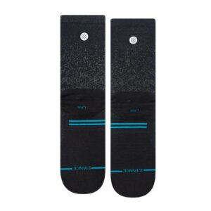 Stance Run Light Crew Black LG (US Men's Shoe 9-13, Women's Shoe 11-14)