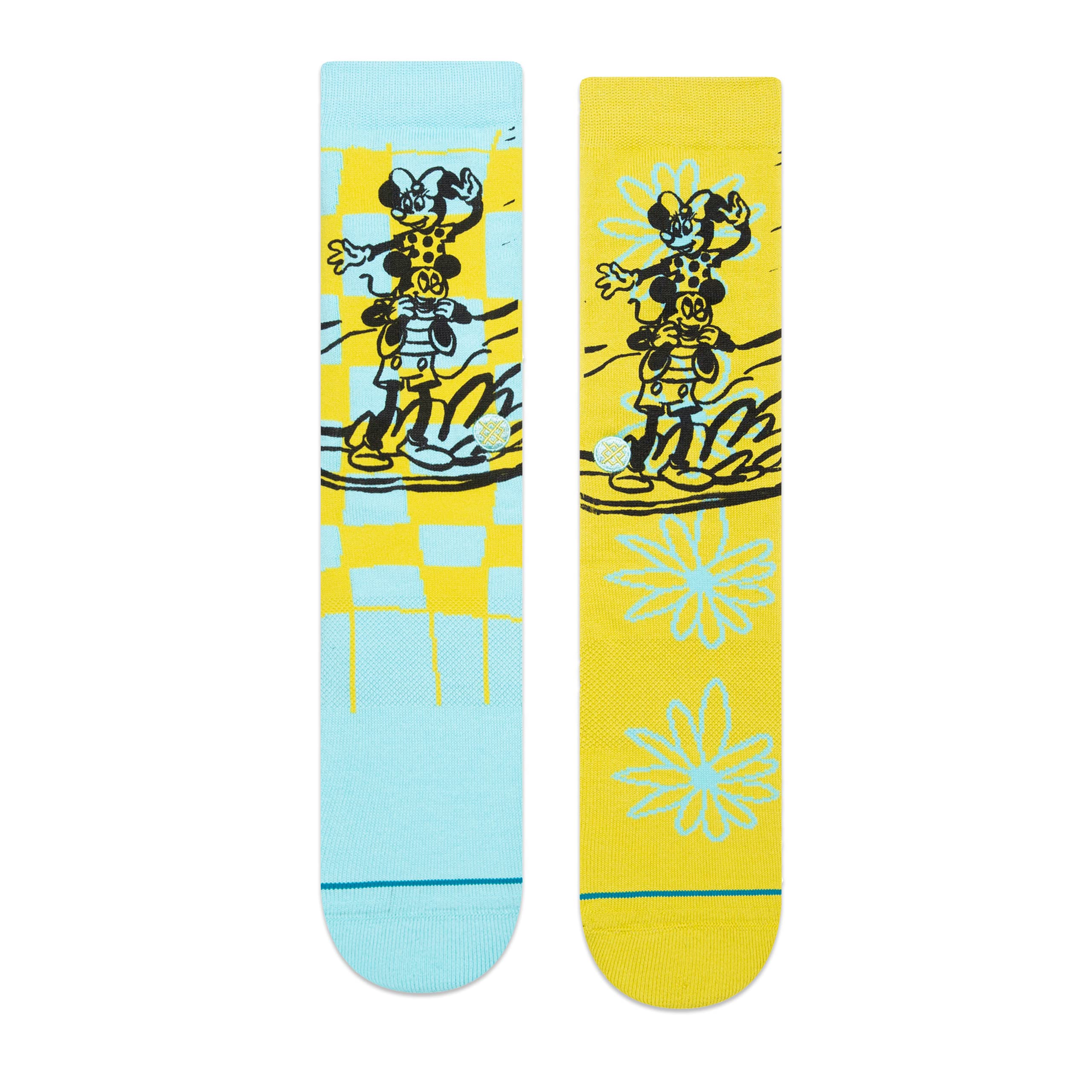 Stance Tandem By Russ Crew Socks (Medium, Blue)