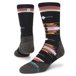 Stance Cloaked Mid Crew Socks (Large, Washed Black)