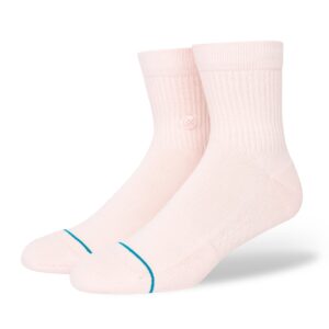 stance icon quarter pink lg (us men's shoe 9-13)