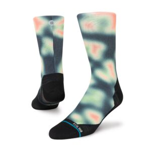 Stance Heat Crew Ultralight Run Washed Black LG (US Men's Shoe 9-13, Women's Shoe 11-14)