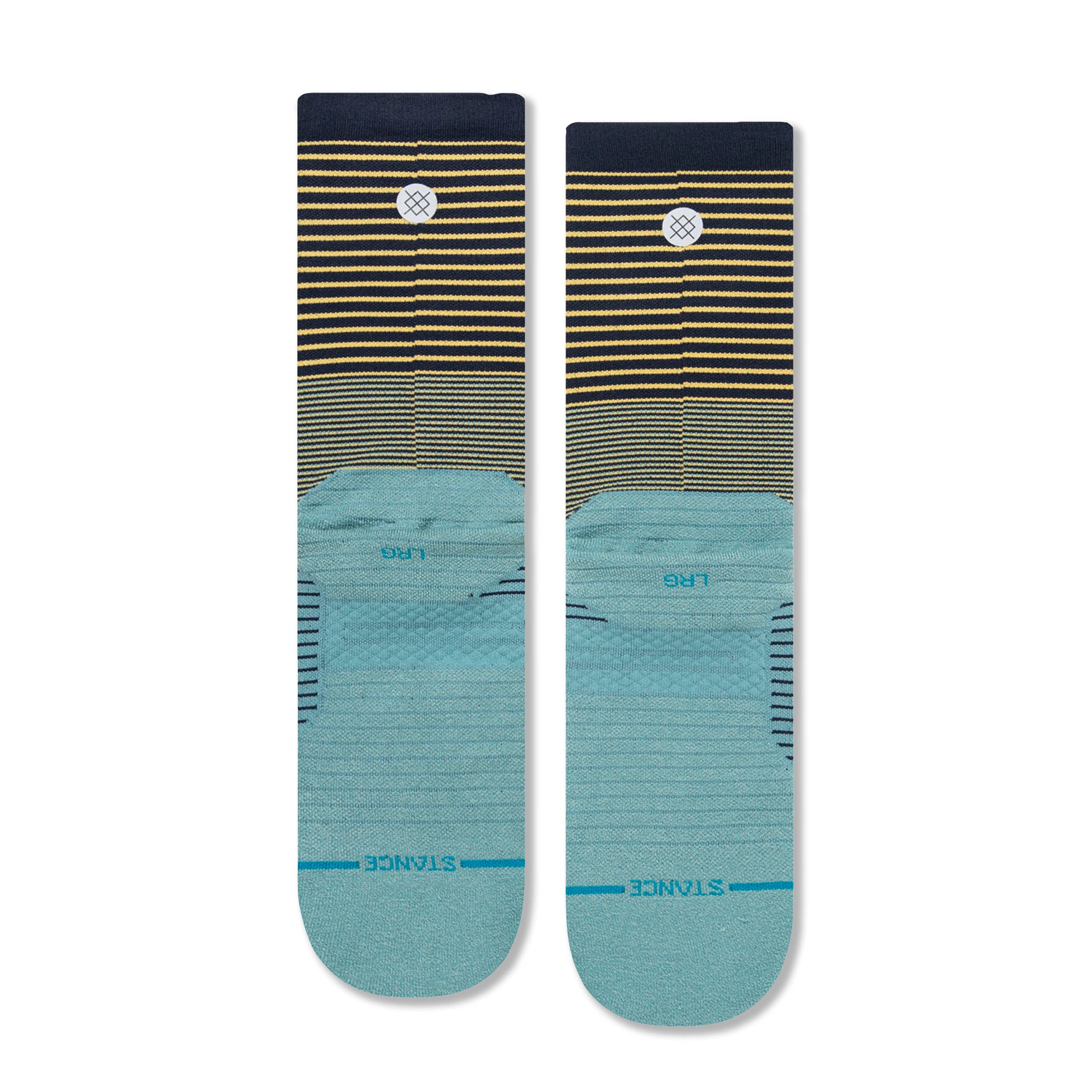 Stance Flounder Crew Socks (Large, Navy)