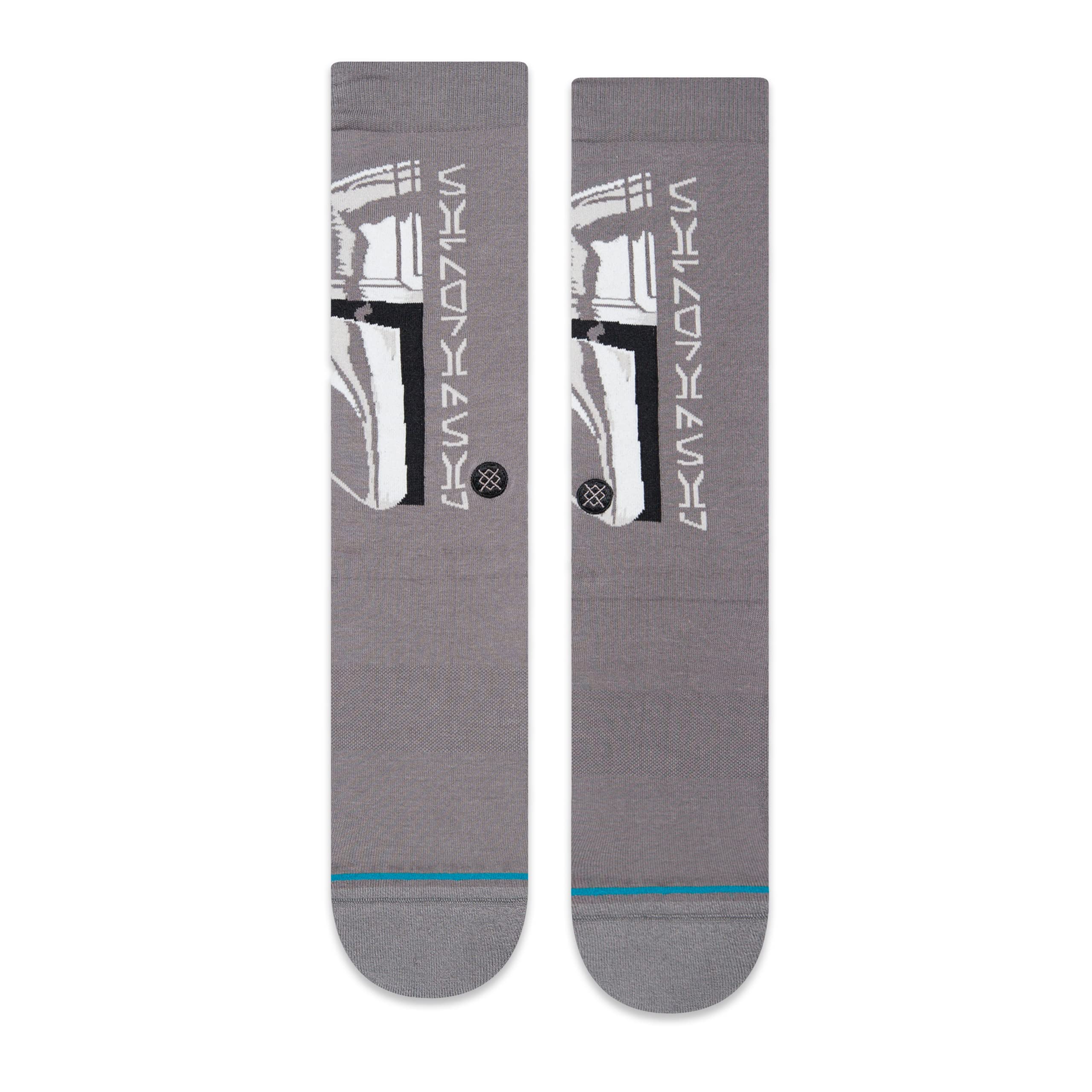 Stance Mando Crew Socks (Medium, Grey)