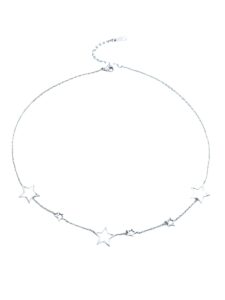 verdusa women's star chain necklaces silver one size