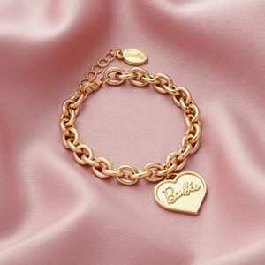 Barbie Chunky Heart Bracelet - Gold