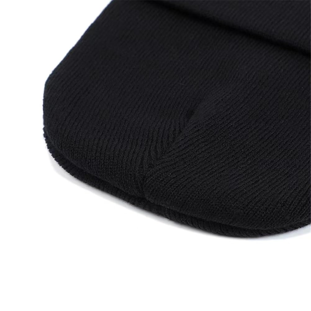 Moive Scary Eyes Hat Clown Beanie Embroidery Warm Hat Sweater Hat Knitted Hat Outdoor Cap for Men Women Black