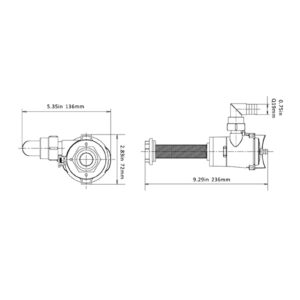 KIMISS Boat Yacht Spare Parts, Pump Baitwell Pump Live Bait Aerator Pump Boat Aerator Pump Cartridge Aerator Boat Yacht Series