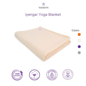 Yoga Blanket set of Two, Cotton Yoga blanket, Iyengar Yoga Blanket, Blanket for Restorative yoga, Handwoven yoga blanket