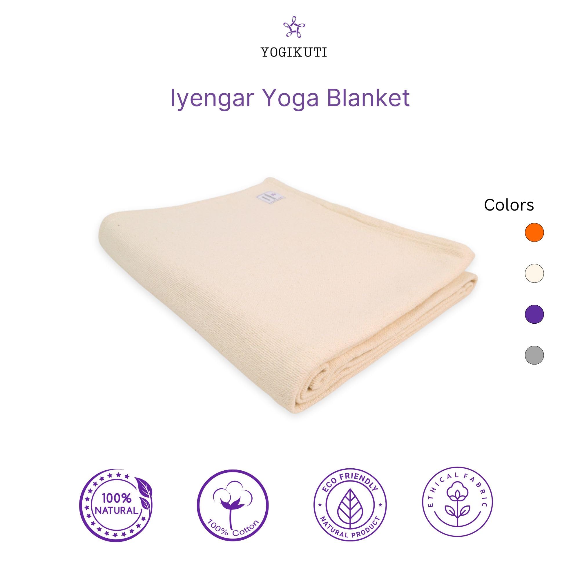 Yoga Blanket set of Two, Cotton Yoga blanket, Iyengar Yoga Blanket, Blanket for Restorative yoga, Handwoven yoga blanket