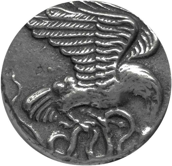 Nike and Eagle, Famous Ancient Greek Coin Pendant and Chain, Goddess of Victory, Very Fast Runner, Greek Mythology S