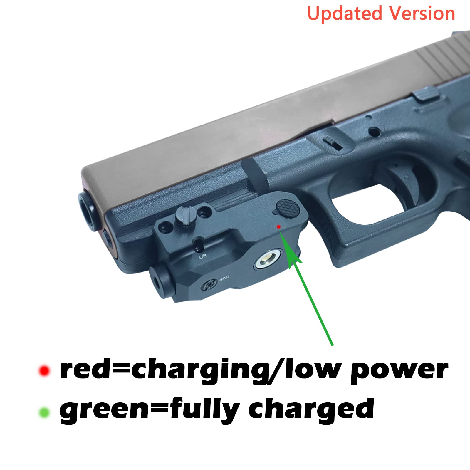 Nihowban Red/Blue/Purple/Green Laser Sight Picatinny Weaver Rail Mount,Magnetic Rechargeable Red Beam for Pistol Handgun Rifle，Easy to Install and Adjust