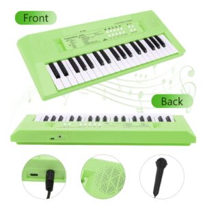 Fun and Educational Kids Piano Keyboard with Microphone | Portable Electronic Keyboard for Beginners | Musical Toy for Christmas and Birthdays