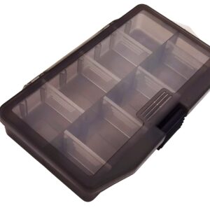 Fishing tackle lure baits box with removable dividers, Storage box for small things 2 pieces, Brown (CF-BOX-01)