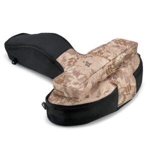 Silfrae Soft Crossbow Case Padded Crossbow Case for Crossbow with Scopes (Python Brown)