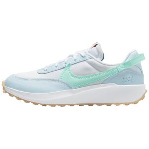 nike mens waffle debut, white/mint foam-football grey, 9.5