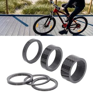 Raguso Bicycle Headset Spacer, Carbon Fiber Bike Front Fork Stem Washer Smooth Edges for Road Bikes