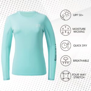 BASSDASH Women’s UPF 50+ UV Sun Protection Long Sleeve Shirts Quick Dry T-Shirt for Fishing Hiking Kayaking