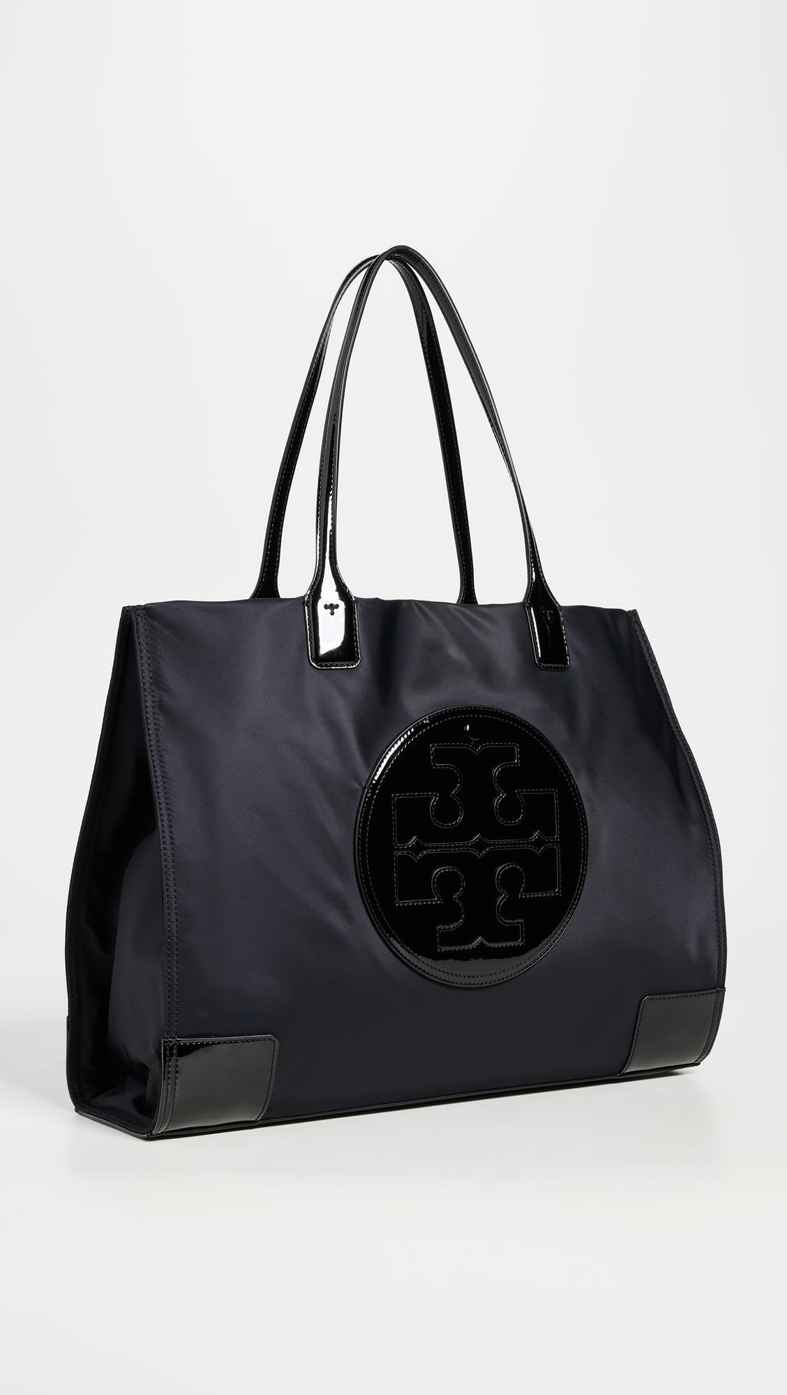 Tory Burch Women's Ella Patent Tote, Black, One Size