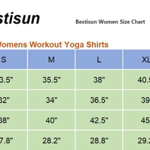 Bestisun Womens Tunic Workout Yoga Tops Tennis Running Shirts Long Athletic Tank Tops Racerback Tanks Yoga Clothes Workout Clothing Wine Red XXL